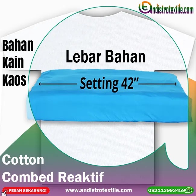 Jual Bahan Kaos Katun Combed 30s Putih Kiloan