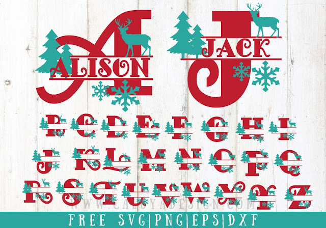 Download Free Monograms & Split Monograms for Cricut Design Space