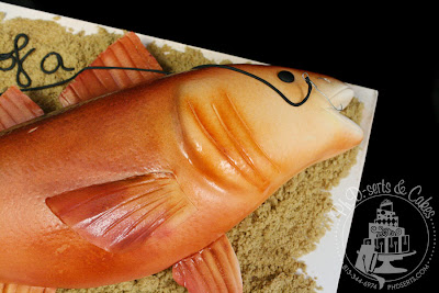 hand carved redfish grooms cake