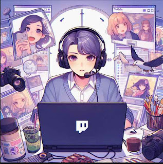 Vtuber Purple Twitch