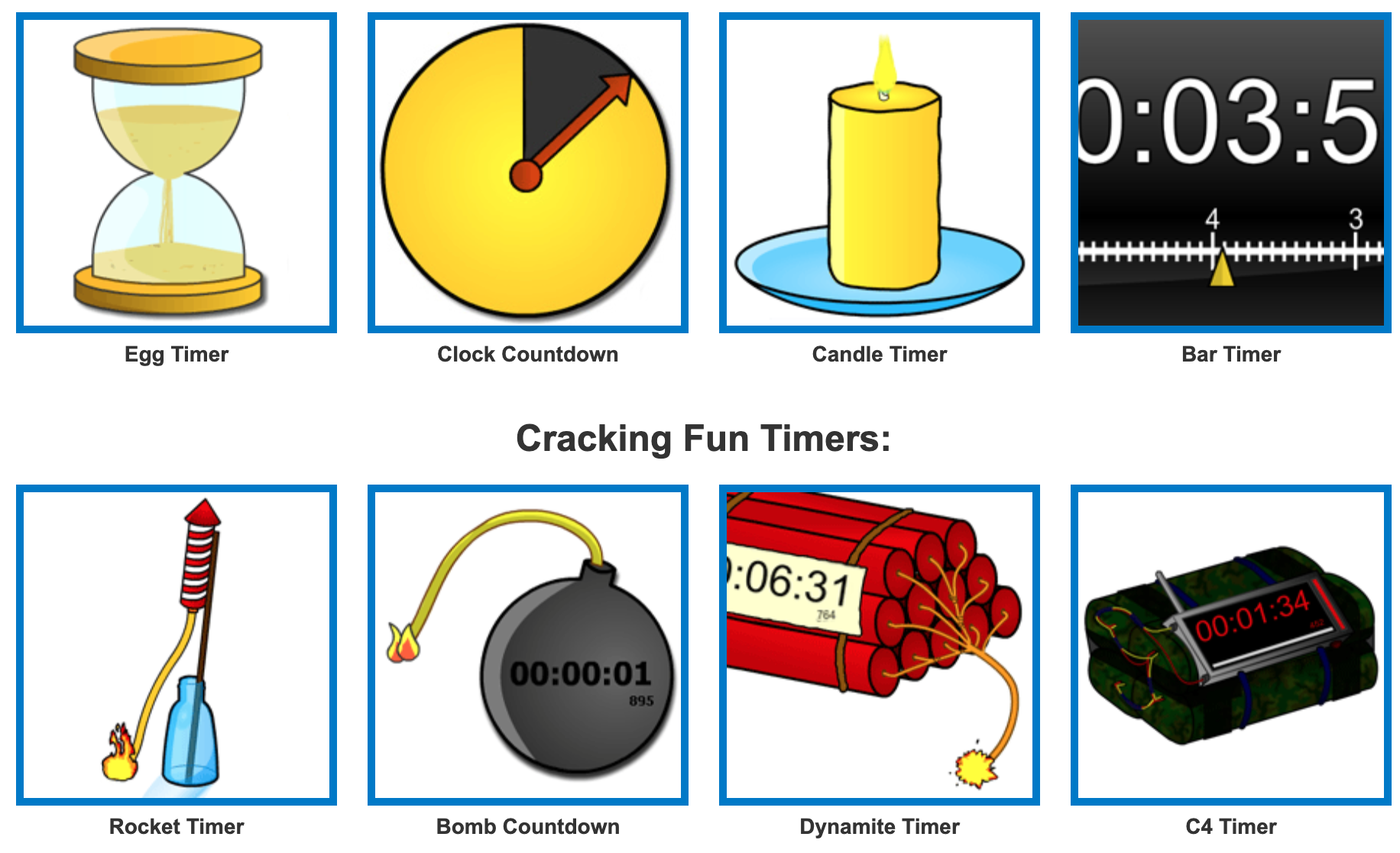 Fun Countdown Timers for the Classroom