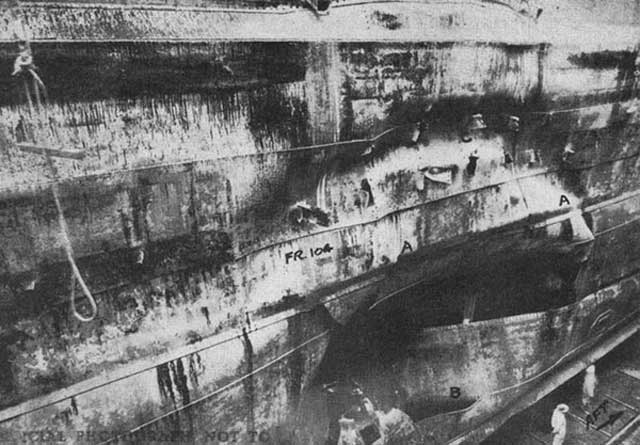 Damage to USS Saratoga, 11 January 1942 worldwartwo.filminspector.com