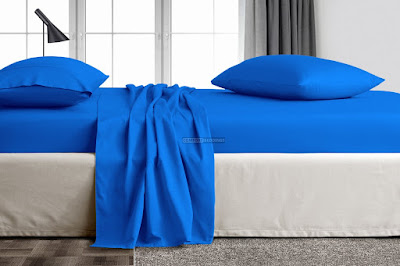 Blue bedding