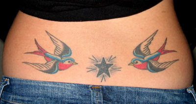 Lower back tattoo