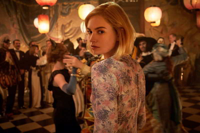 Lily James as Mrs de Winter