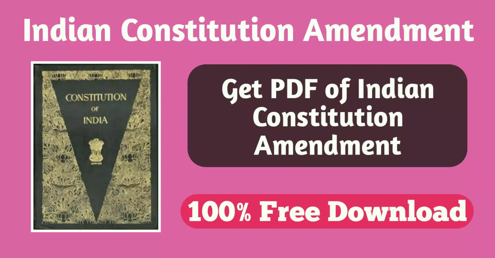 Indian Constitution Amendment