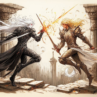 Silchas Ruin (Malazan Book of the Fallen) dueling Jaime Lannister (A Song of Ice and Fire) in the Ruins of Harrenhal