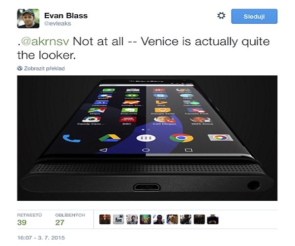 هاتف Blackberry Venice