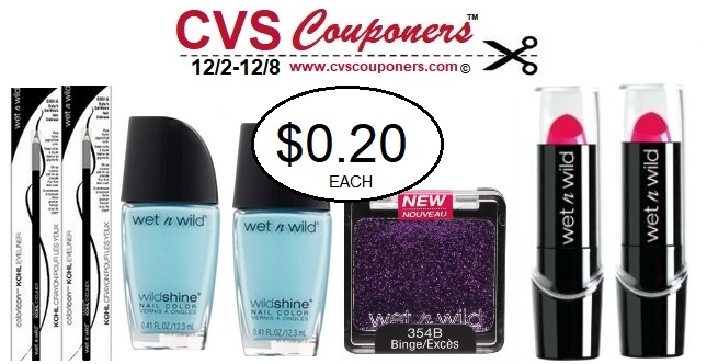 http://www.cvscouponers.com/2018/12/Wet-N-Wild-Cosmetics-CVS-Deal.html