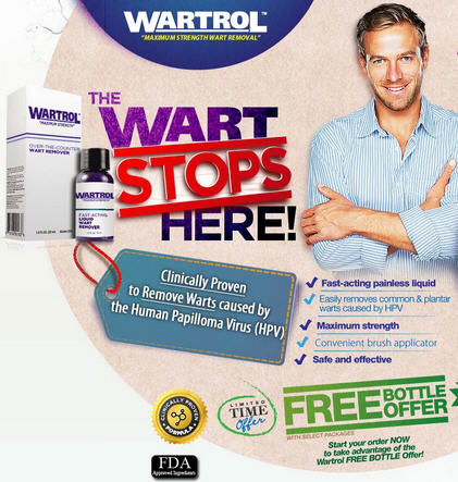 Wartrol: fast-acting painless liquid for removing warts.