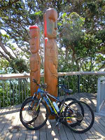 Bicycles, totem poles