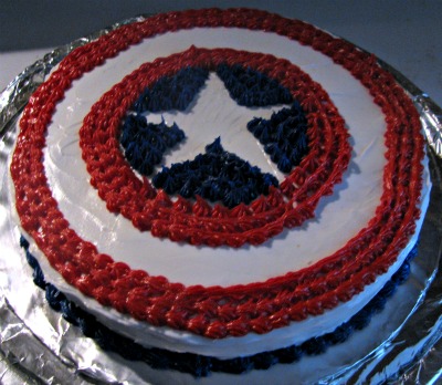 Captain America Birthday Cake on Birthday Cakes  Finished Friday  Come Link Up Your Projects  Too