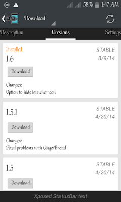 download Xposed Statusbar text