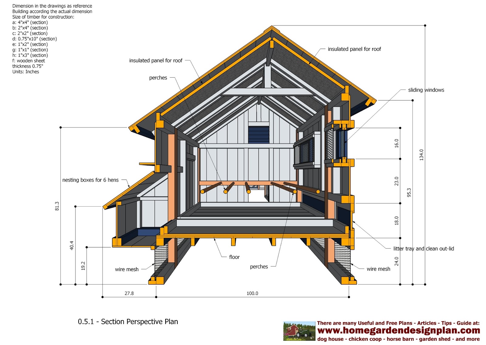 home garden plans: L200 - Large Chicken Coop Plans - How ...