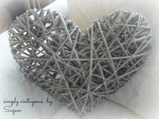 woven, heart, decoration