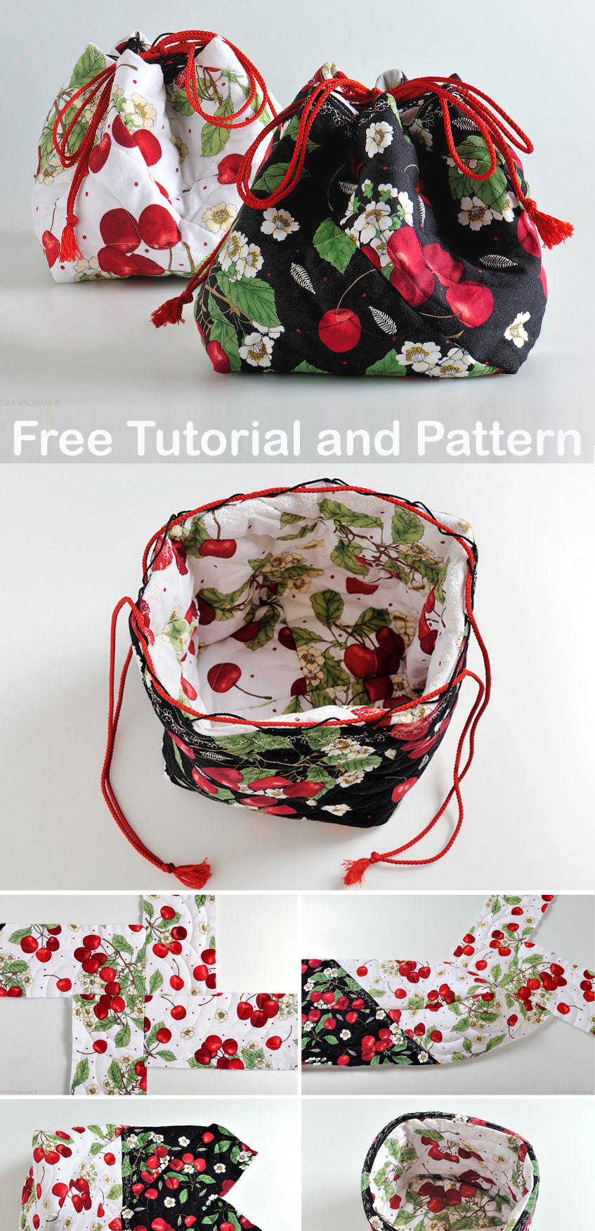 Tutorial: Japanese Drawstring Bag