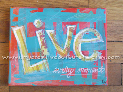 Live Every Moment painting by m.lyman