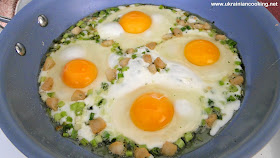 Eggs and Shkvarky Ukrainian Breakfast