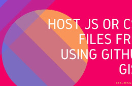 How to Host CSS and JavaScript files on GitHub?