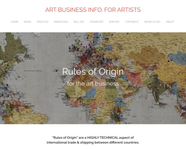 rules of origin for art business