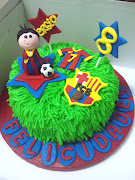 Villa y el Barça en versión masticable para el cumpleaños de Sergio: