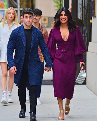 Priyanka Chopra and Nick Jonas fashion and style looks