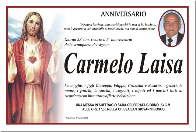 LAISA CARMELO ANNIVERSARIO 2015