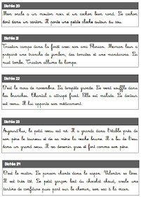 A L Encre Violette Dictees Hebdomadaires Ce1