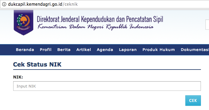 Cara Cek NIK KTP Online - Share Panduan