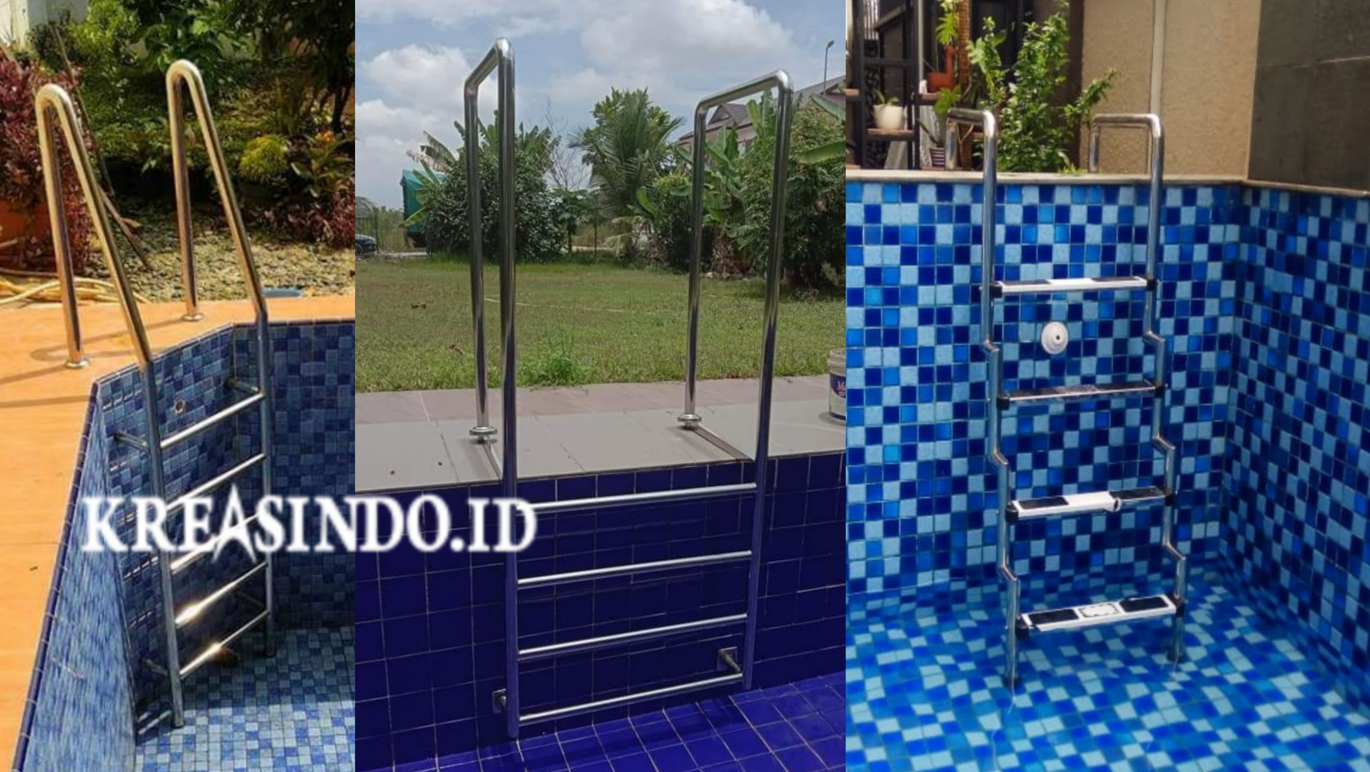 Model-Model Tangga Kolam Renang Bahan Stainless