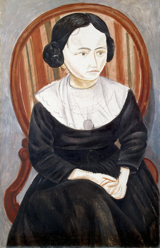 Girl in Black by Andre Derain - Portrait Paintings from Hermitage Museum