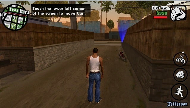 ScreenShot On "GTA San Andreas APK With DATA Download"