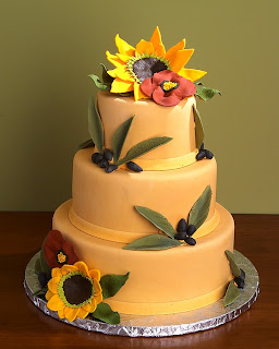 Triple Story Mango Birthday Cake with Sunflowers, greetings, pictures, images, wallpapers