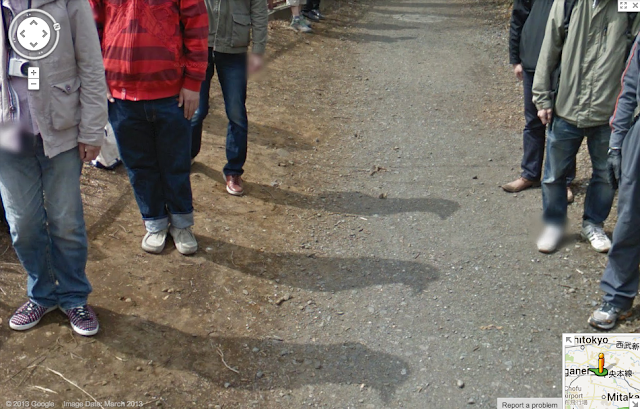 Scary Bird People Shadows Google Street View