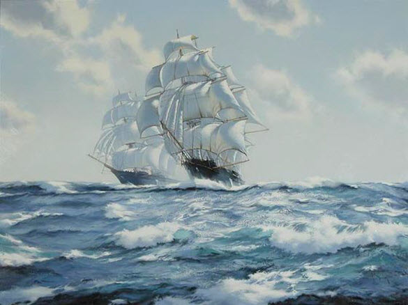 beautiful marine paintings by james brereton from england