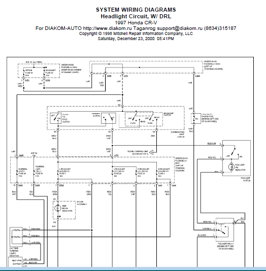 repair-manuals: 1997 Honda CRV Wiring Diagram