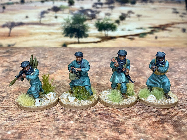 28mm Miska Miniatures Modern African Militiamen/Islamic Insurgents/Terrorists for Sahel Wargaming