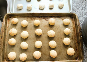 Food Lust People Love: Chewy and cheesy inside with a slightly crunchy outside, Pão de Queijo is a traditional baked snack served in Brazil. They are terribly more-ish. You cannot eat just one!