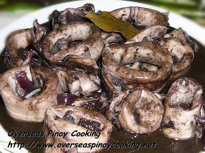 Adobong Pusit with Oyster Sauce