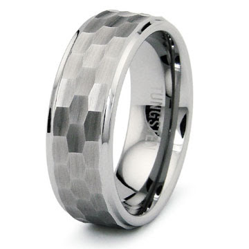 Unique Genesis Men’s Hammered Ring