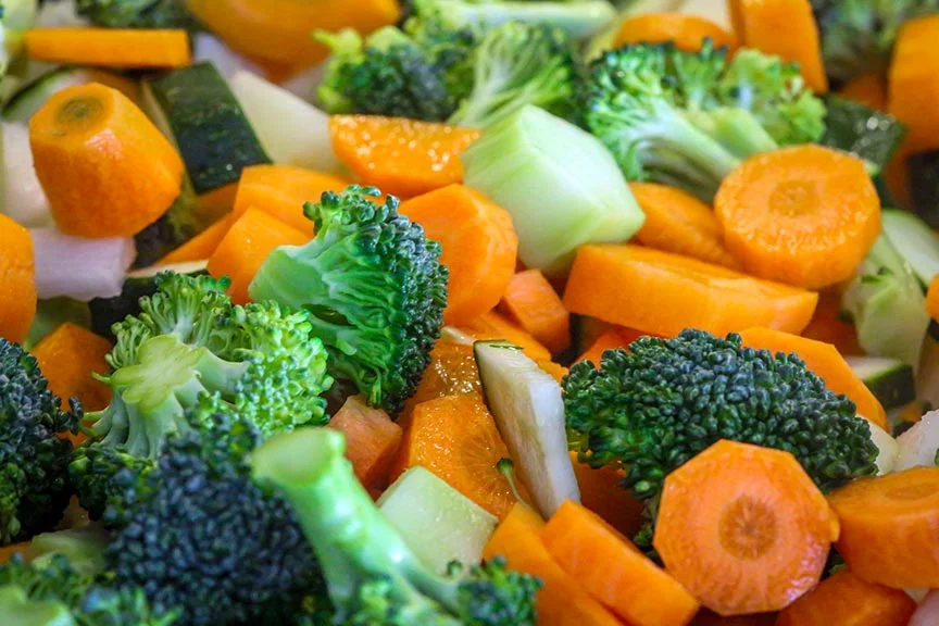 Broccoli and carrots