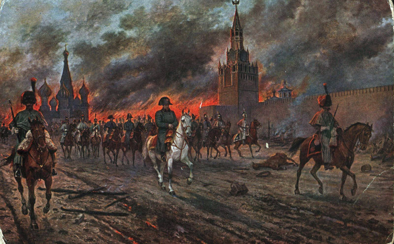 Napoleón entrando en Moscú
