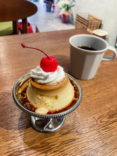 江戸川区鹿骨『MAMEBACO COFFEE TOKYO RI・CHI・A』自家製ふわとろプリンとRI・CHI・Aブレンド