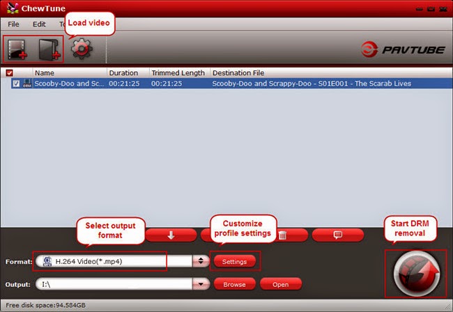 Pavtube DRM Removal Tool