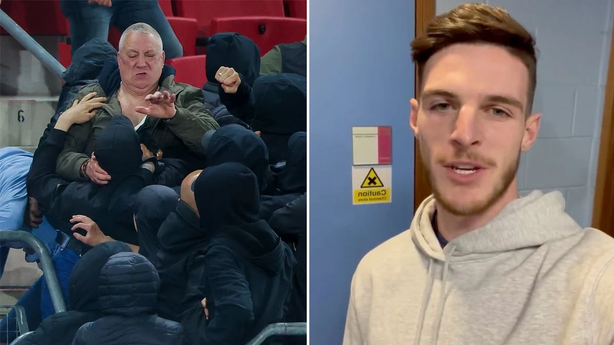 Declan Rice's touching message to West Ham fan 'Knollsy' who fought off Dutch hooligans resurfaces