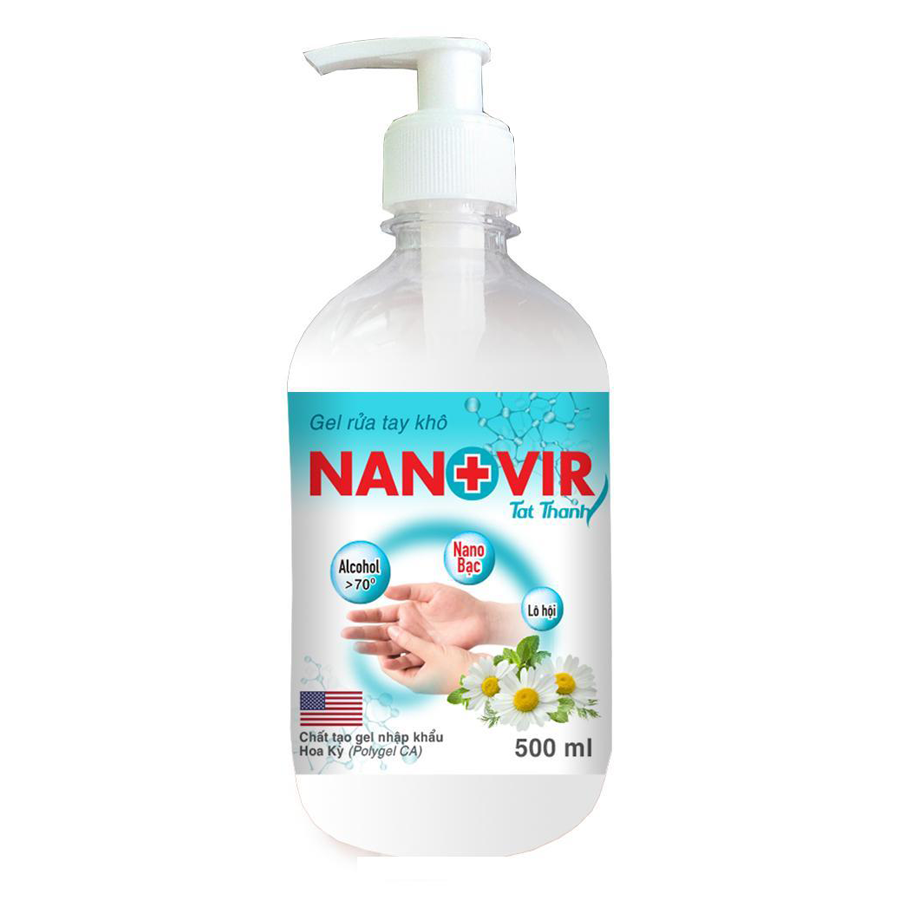 Gel rửa tay Nanovir - Combo 3