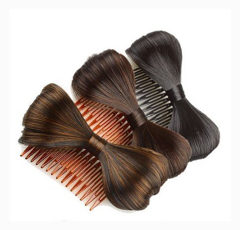 Emulational New Lady Gaga Hair Fashion Hair Bow Wig Comb Hair Clip