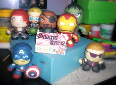Avengers Paper Toy Q version
