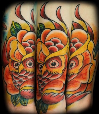 Colorfull Owl Tattoo