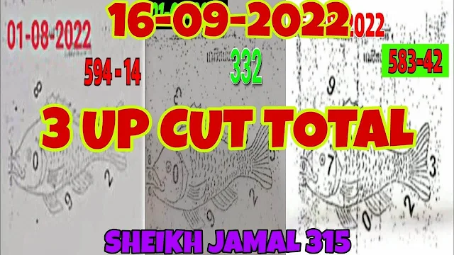 16/09/2022 3UP VIP Cut Total open Thailand Lottery -Thailand Lottery 100% sure number 16/09/2022